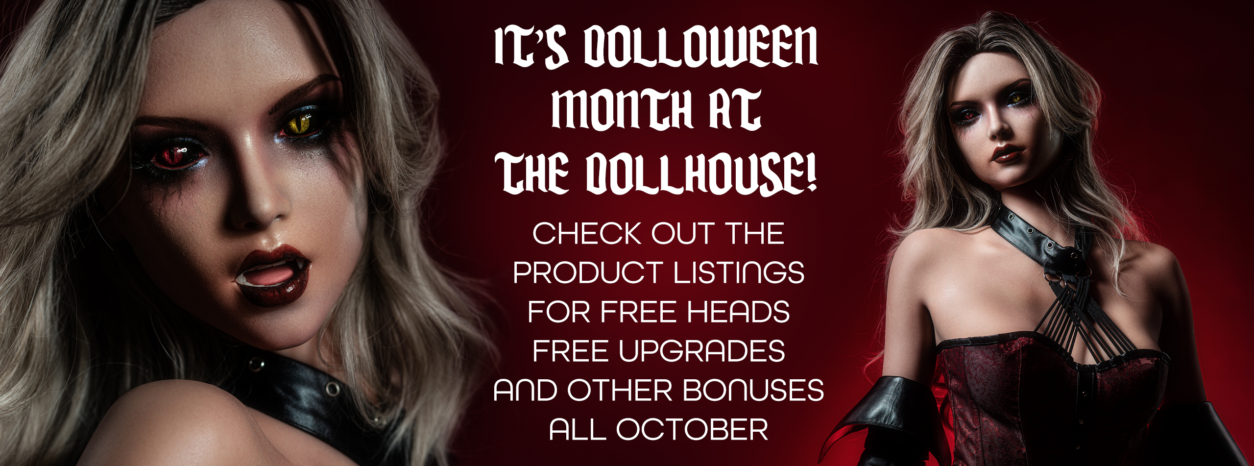 Free upgrades on all sex dolls this October at The Dollhouse New Zealand.